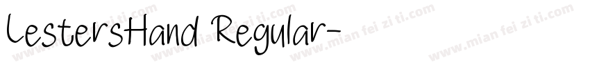 LestersHand Regular字体转换